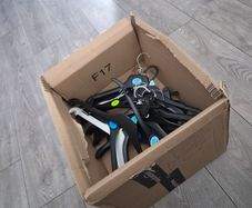 Box Assortment of 24 clothes hangers FREE