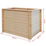 Garden Raised Bed 100x100x80 cm Pinewood 19 mm Image 3
