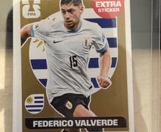 Vini Jr And Valverde Gold Stickers - World Cup 2026 Panini