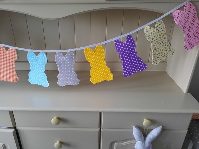 Easter bunnies bunting