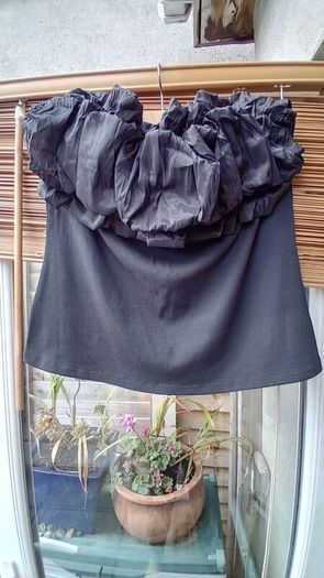Organza Feature Bandeau Top