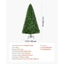Christmas Tree, 1.8m Artificial Xmas Tree, Full Holiday Decor Trees with 1250 Branch Tips & Sturdy Metal Base for Home Party Office Decoration Image 6