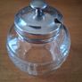 large Sterling silver mount jam jar Birmingham 1945 Image 3