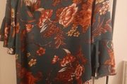 ladies smock print dress / top