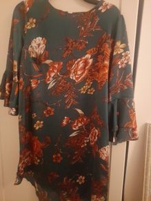ladies smock print dress / top