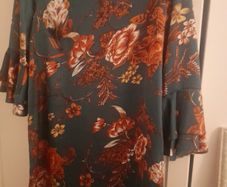 ladies smock print dress / top