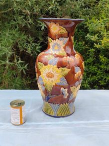 52cms Vintage Lotus Flower floor vase