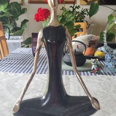 Vintage figurine of a meditating woman - Meadows & Byrne