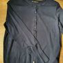 New - A Size 14 Navy Round Neck Cardigan Image 2