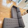 Sofa 3 Seater with Chaise Lounge Grey Image 8