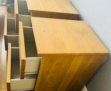 2 Ikea Malm Bedside Drawers Oak Finish 10 each