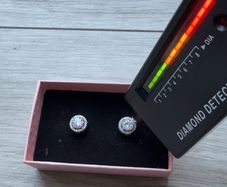 2 CT VVS1 Diamond Halo earrings