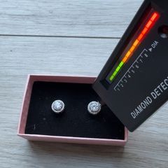 2 CT VVS1 Diamond Halo earrings