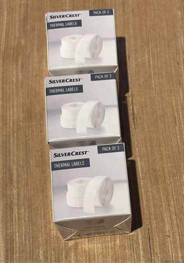 SilverCrest Bluetooth Label Printer (model 4435) and Thermal Labels (3boxes)