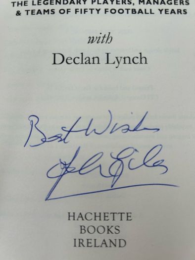 SIGNED John Giles The Great & The Good Hardback Leeds Ireland Football Legend