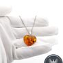 Natural Baltic Amber Heart 925 Silver Necklace Image 7