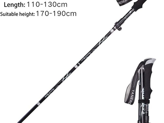 Trekking Pole, Collapsible Walking Hiking Stick for Men Women, Ultralight Aluminum Ski Pole with EVA Grip (FREE SHIPPING)