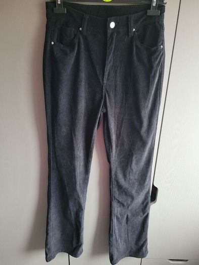 black corduroy trousers