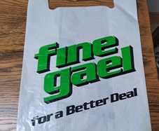 Fine Gael plastic bag