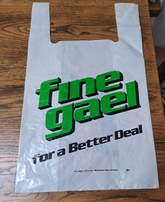 Fine Gael plastic bag
