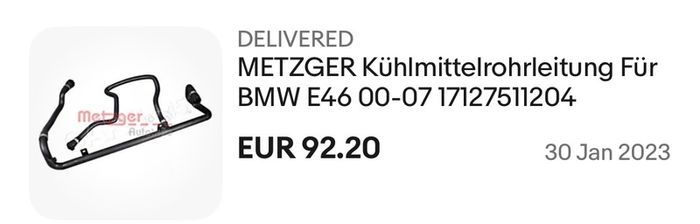 BMW E46 N42 cooling system new