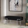 Axon Modern  Velvet Benches with Black/Gold/Silver  Metal Frame Image 9