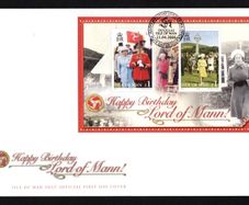2006 Isle of Man 80th Birthday of Queen Elizabeth II Commemorative Stamps Miniature Sheet First Day Cover (FDC)