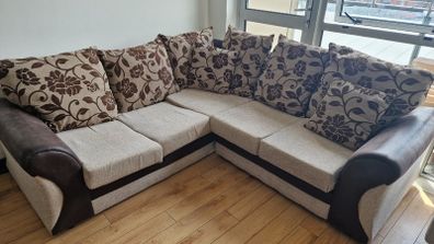 L Shaped Corner Sofa & Armchair