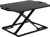 Sit Standing Desk Height-Adjustable Desk Attachment, Ergonomic Desk Converter for Computer, Laptop and Office Supplies, Compatible with Monitor Holder, Black
