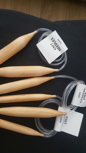 Jumbo 15mm 20mm 25mm Wooden Circular Needles 1pc