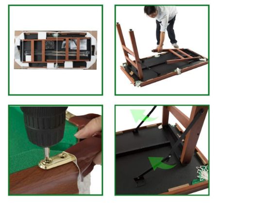 Folding pool table, folding pool table, snooker table