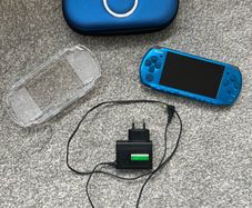 Modded Sony PSP 3000 with Over 100 Games with Case, Charger & PSP Protector