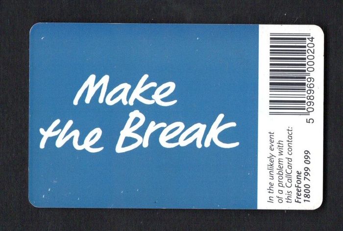 1998 Ireland 20 unit Cadburys' Timeout (Schlumberger SC7) Call Card Used. Telecom Eireann card number 1211