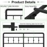 King Size Bed Frame 5ft with Headboard and Footboard Image 4