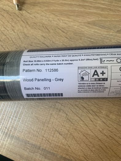 Fresco Wood Effect Wallpaper Grey x 5 Rolls