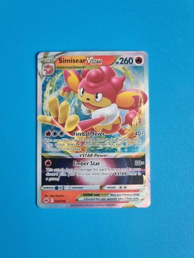Simisear Vstar (023/159) Pokemon Card from Crown Zenith