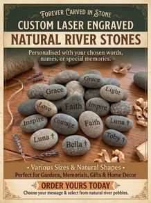Laser Engraved Stones
