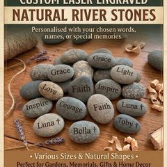 Laser Engraved Stones