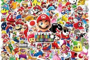 100Pcs Cartoon Super Mario Game Stickers Laptop Notebook Skateboard Fridge Phone Waterproof Decal Sticker Kids Toys