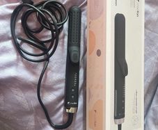 Brand new 2 in 1 curling iron tool coolfan technology ceramic hair straightener 5 speed