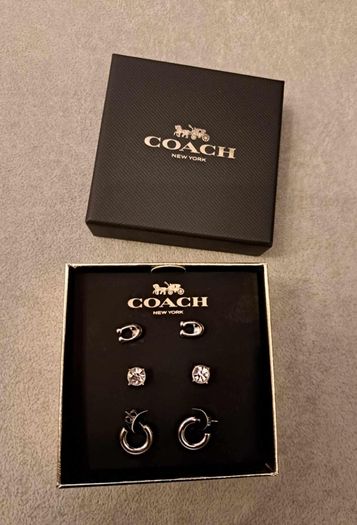 Coach stud earings