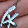 925 silver Flower pendant set Image 8