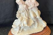 Vintage Capodimonte Style Porcelain Boy and Girl Signed A Belcari