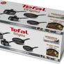 Origins 5 Piece Stone Pots and Pans set, Black, 20 & 24CM Frying Pans, 16 & 18 & 20CM Saucepans with Lids Visit the Tefal Store Image 2