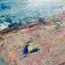 Original Seascape Painting Brittas bay beach Wicklow inspired Original Beachscape in Abstract Image 8