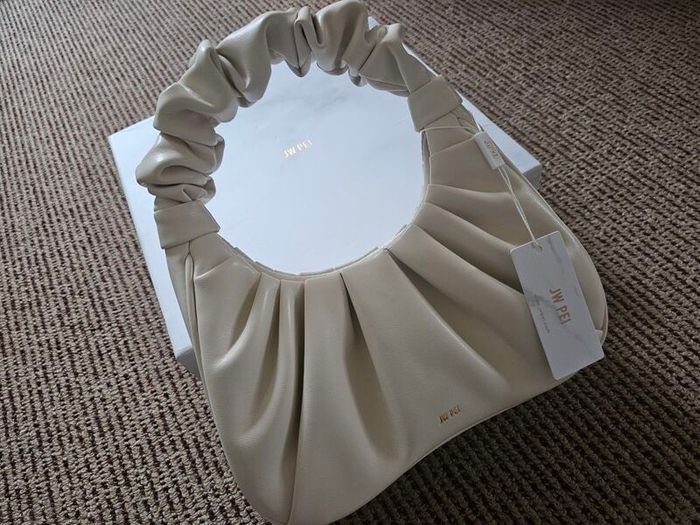 Brand New Jw Pei Gabbi Ruched Hobo Handbag - Ivory
