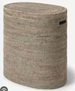 Made.com Hadid oval double laundry basket