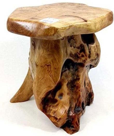 Rustic Solid teak root mini stool/table (FREE POSTAGE)