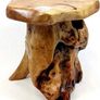 Rustic Solid teak root mini stool/table (FREE POSTAGE) Image 5