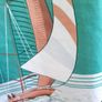 Vintage novelty Halter dress 1970s boats Image 2
